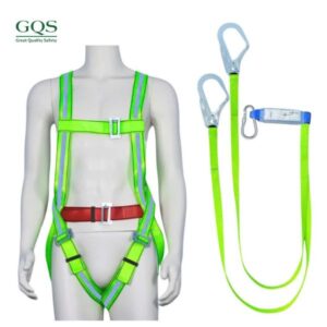Dây đai toàn thân 2 móc sắt dây bẹ giảm xóc ( xanh )