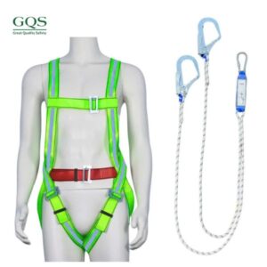 Dây đai toàn thân 2 móc sắt dây thừng giảm xóc ( xanh )