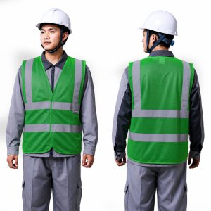 ÁO LƯỚI PHẢN QUANG CAO CẤP MÀU XANH LÁ