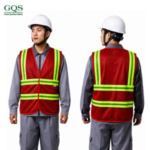 ÁO LƯỚI PHẢN QUANG KIỂU 3M MÀU ĐỎ