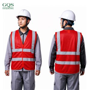 ÁO LƯỚI PHẢN QUANG CAO CẤP MÀU ĐỎ