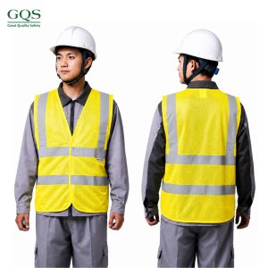 ÁO LƯỚI PHẢN QUANG NHỰA VÀNG MÀU VÀNG