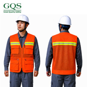 ÁO GHILE KỸ SƯ 3 DÂY KÉO MÀU CAM