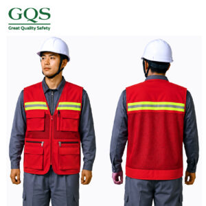 ÁO GHILE KỸ SƯ 3 DÂY KÉO MÀU ĐỎ