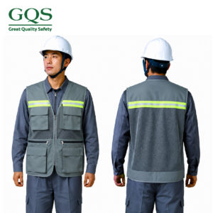 ÁO GHILE KỸ SƯ 3 DÂY KÉO MÀU XÁM XANH
