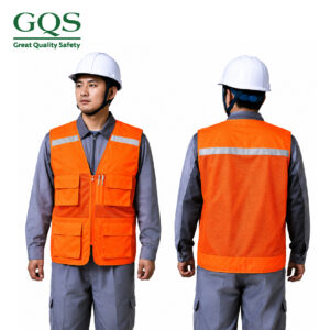 ÁO GHILE KỸ SƯ MỘT DÂY KÉO MÀU CAM
