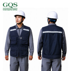 ÁO GHILE KỸ SƯ MỘT DÂY KÉO MÀU XANH ĐEN