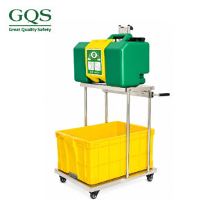 BÌNH RỬA MẮT KHẨN CẤP 30 LÍT CÓ XE ĐẨY BẰNG INOX LOẠI TỐT