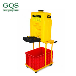 BỘ RỬA MẮT KHẨN CẤP DI ĐỘNG DUNG TÍCH 53 LÍT CÓ XE ĐẨY