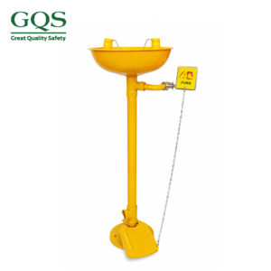BỒN RỬA MẮT KHẨN CẤP CHÂN ĐỨNG MÀU VÀNG
