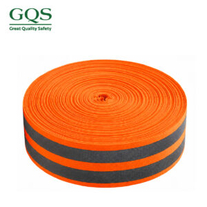 DÂY PHẢN QUANG VẢI MÀU CAM 2 SỌC 5 CM
